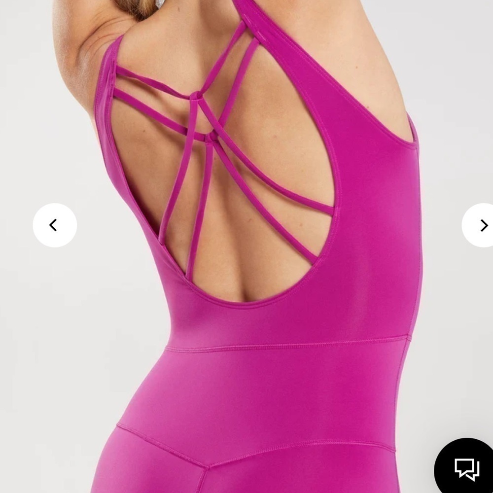 NEW Gymshark STUDIO 7/8 ALL IN ONE pink onesie. Size XS - Picture 3 of 9